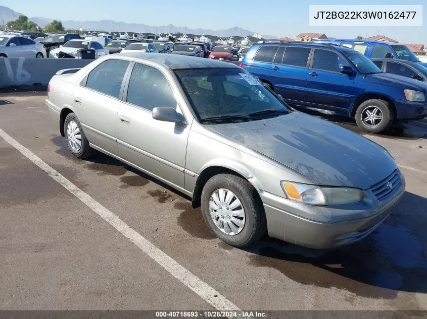 1998 Toyota Camry Le VIN: JT2BG22K3W0162477 Lot: 40718693