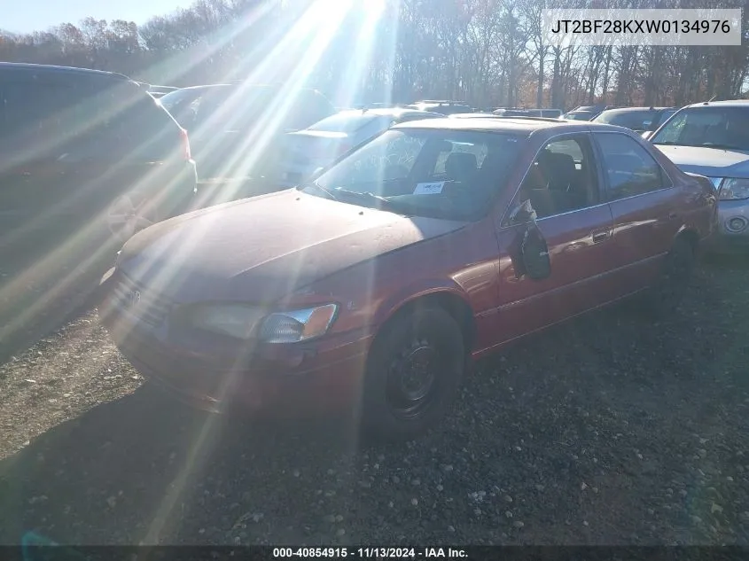 1998 Toyota Camry Xle V6 VIN: JT2BF28KXW0134976 Lot: 40854915