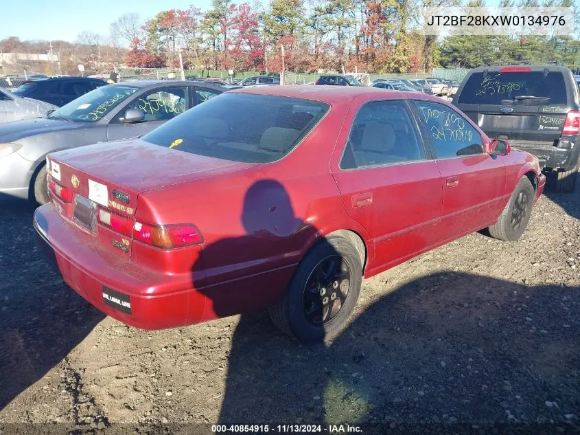 1998 Toyota Camry Xle V6 VIN: JT2BF28KXW0134976 Lot: 40854915