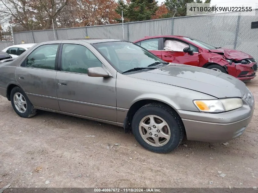 1998 Toyota Camry Le VIN: 4T1BG28K9WU222555 Lot: 40867672