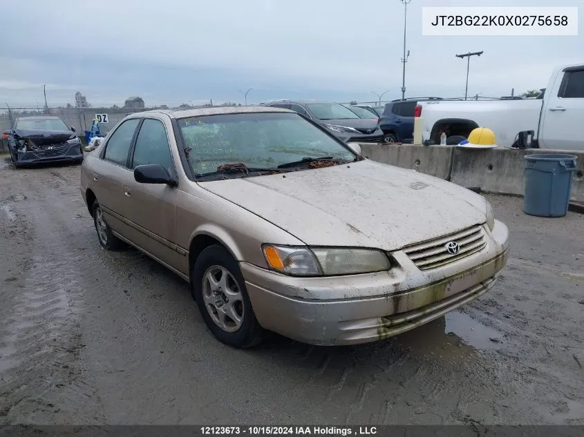 1999 Toyota Camry Le/Xle VIN: JT2BG22K0X0275658 Lot: 12123673