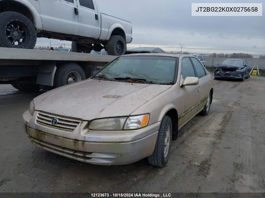 1999 Toyota Camry Le/Xle VIN: JT2BG22K0X0275658 Lot: 12123673