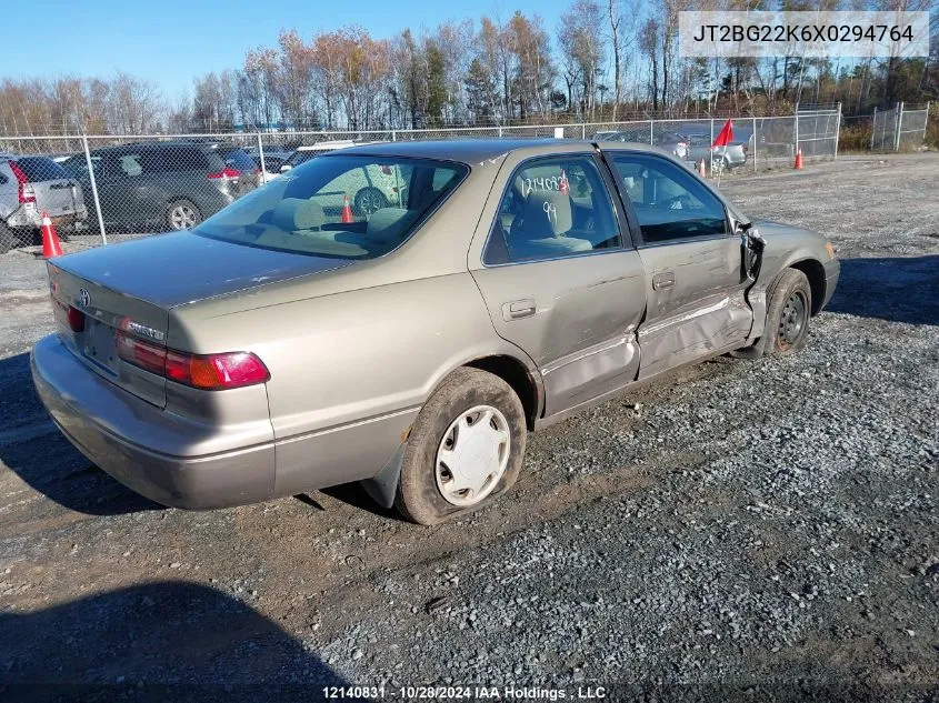 1999 Toyota Camry Le/Xle VIN: JT2BG22K6X0294764 Lot: 12140831