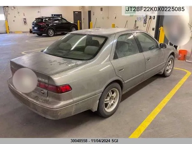 1999 Toyota Camry Le/Xle VIN: JT2BF22K0X0225085 Lot: 30048558