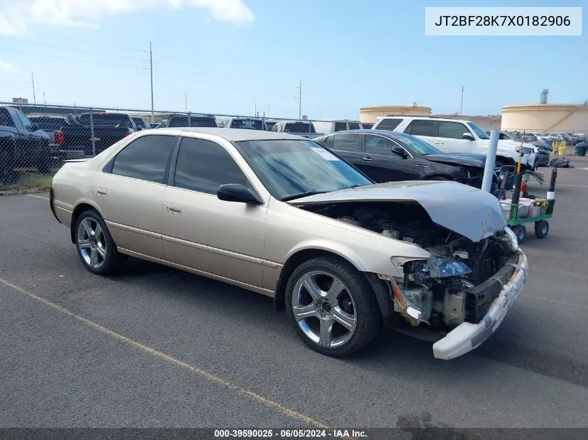 1999 Toyota Camry Le V6/Xle V6 VIN: JT2BF28K7X0182906 Lot: 39590025