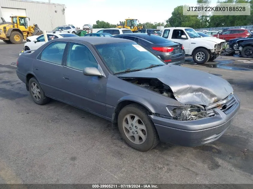 1999 Toyota Camry Le V6 VIN: JT2BF22K8X0188528 Lot: 39905211