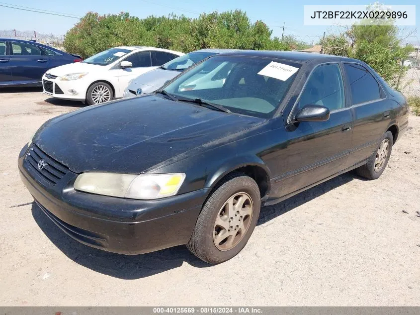 1999 Toyota Camry VIN: JT2BF22K2X0229896 Lot: 40125669