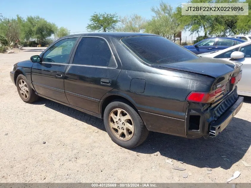 1999 Toyota Camry VIN: JT2BF22K2X0229896 Lot: 40125669