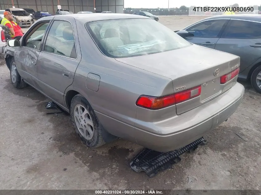 1999 Toyota Camry Le V6 VIN: 4T1BF22K9XU080690 Lot: 40231024