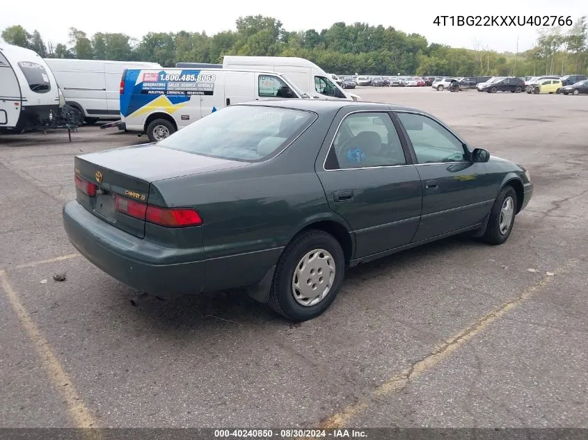 1999 Toyota Camry Le VIN: 4T1BG22KXXU402766 Lot: 40240850