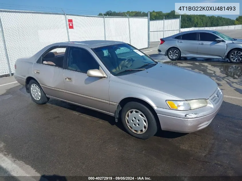 1999 Toyota Camry Ce/Le/Xle VIN: 4T1BG22K0XU481493 Lot: 40272919