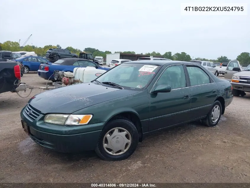 1999 Toyota Camry Ce VIN: 4T1BG22K2XU524795 Lot: 40314806