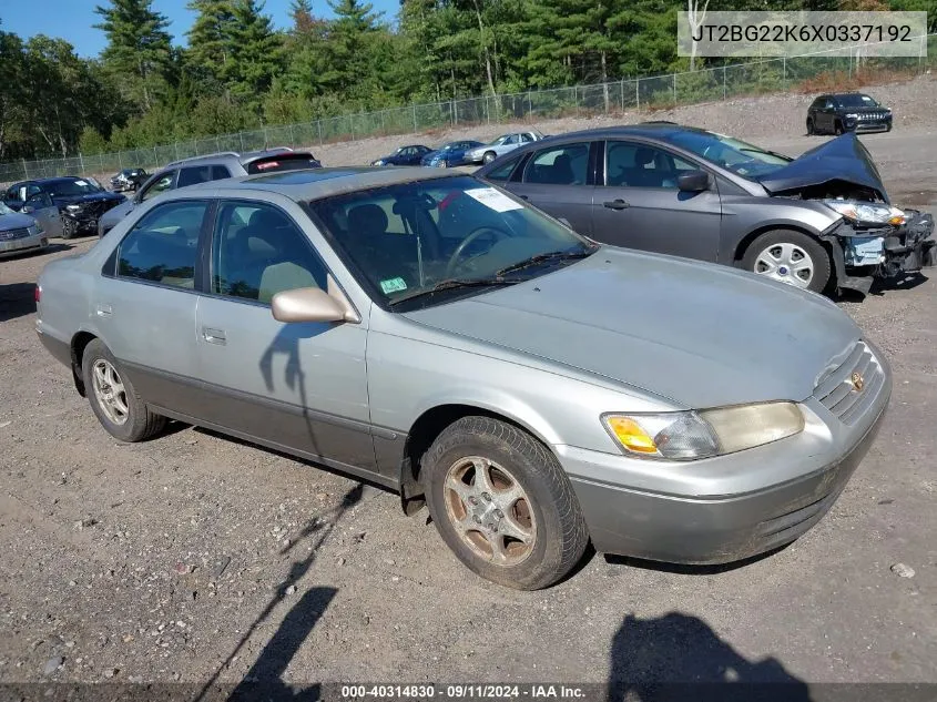 1999 Toyota Camry Le VIN: JT2BG22K6X0337192 Lot: 40314830