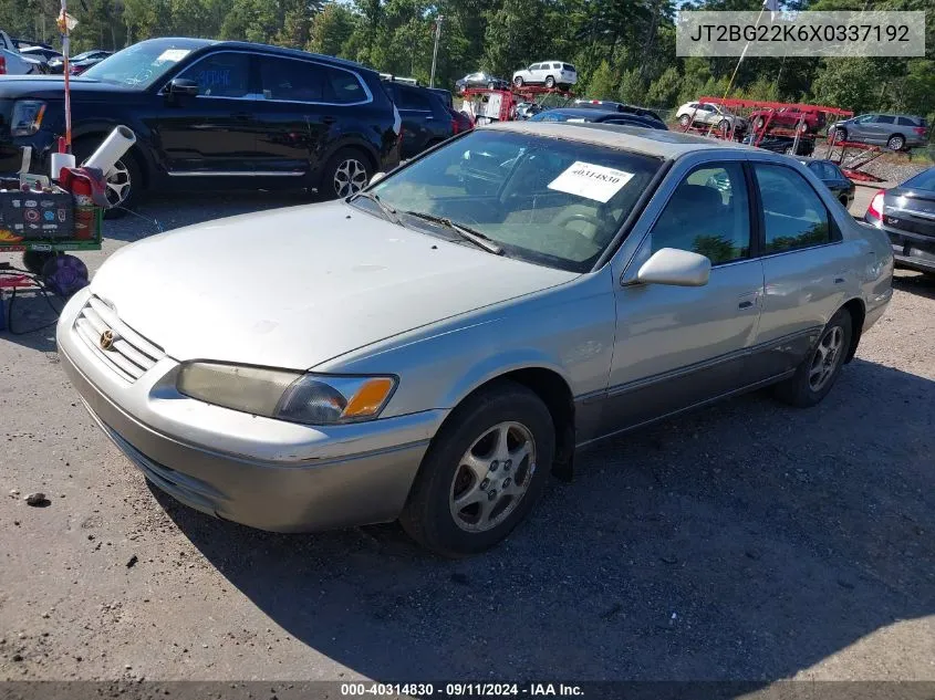 1999 Toyota Camry Le VIN: JT2BG22K6X0337192 Lot: 40314830