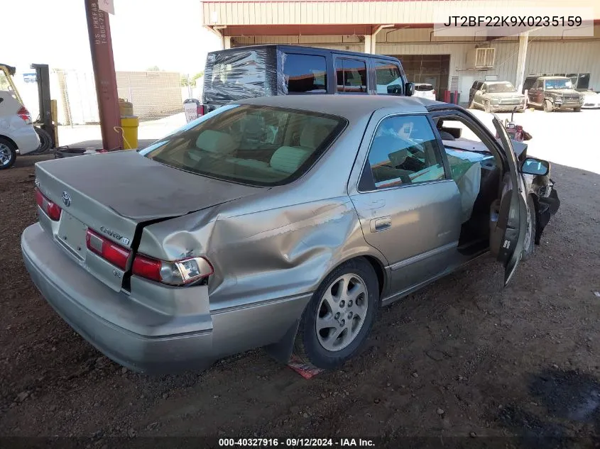 1999 Toyota Camry Le/Xle VIN: JT2BF22K9X0235159 Lot: 40327916