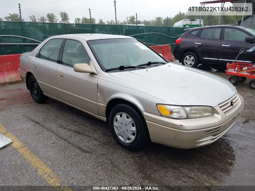 1999 Toyota Camry Le VIN: 4T1BG22K1XU438362 Lot: 40427263