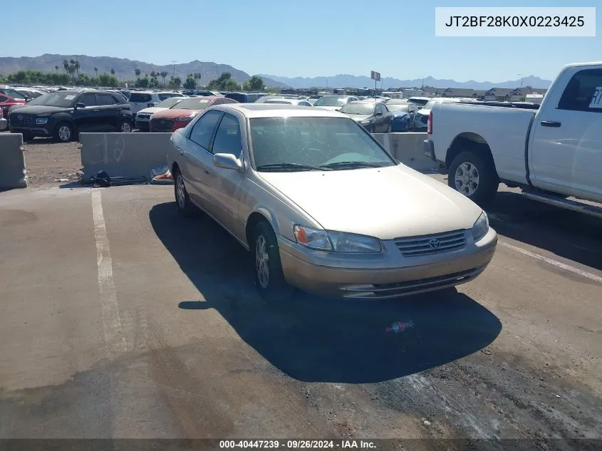 1999 Toyota Camry Xle V6 VIN: JT2BF28K0X0223425 Lot: 40447239