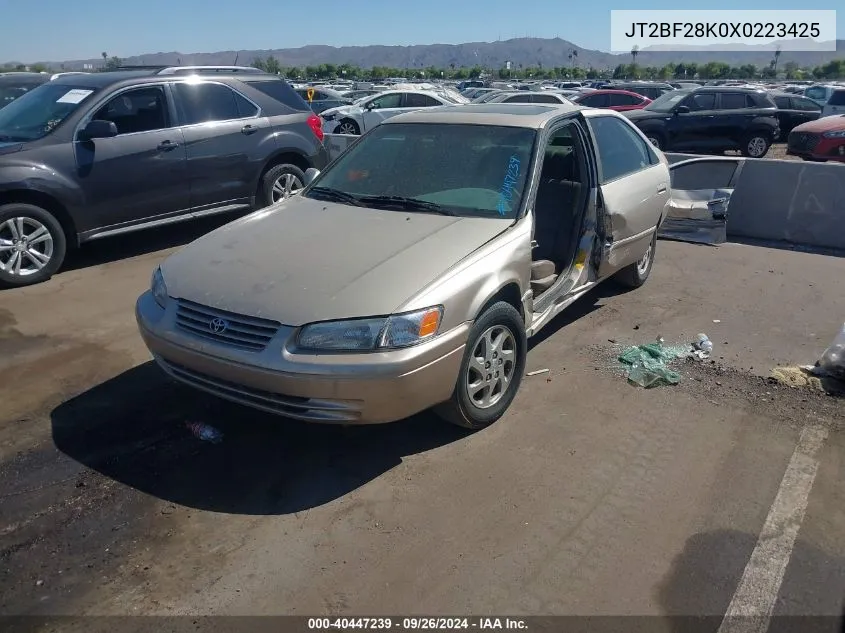 1999 Toyota Camry Xle V6 VIN: JT2BF28K0X0223425 Lot: 40447239