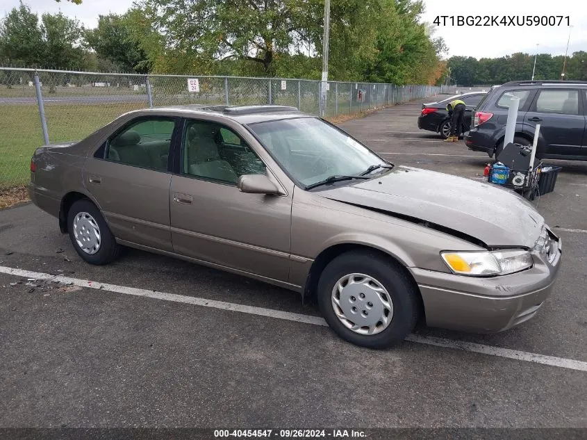 1999 Toyota Camry Le VIN: 4T1BG22K4XU590071 Lot: 40454547