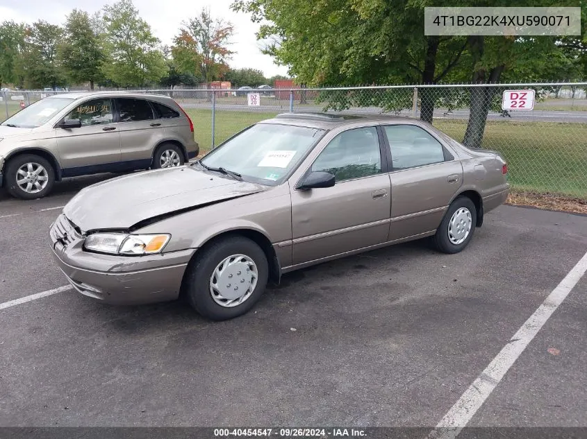 1999 Toyota Camry Le VIN: 4T1BG22K4XU590071 Lot: 40454547