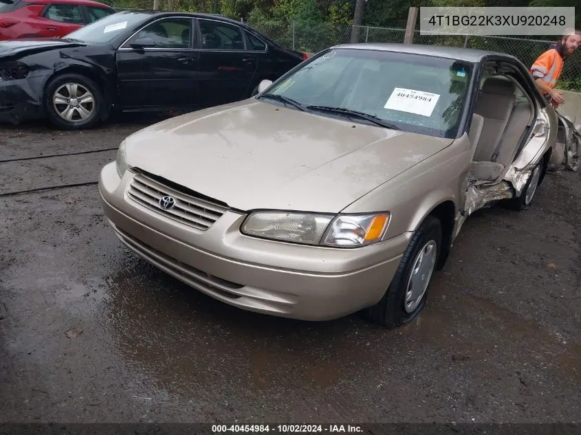 1999 Toyota Camry Ce VIN: 4T1BG22K3XU920248 Lot: 40454984