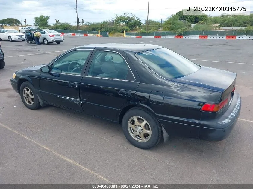 1999 Toyota Camry Ce/Le/Xle VIN: JT2BG22K4X0345775 Lot: 40460383