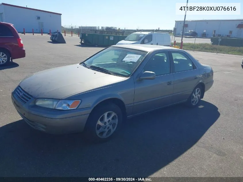 1999 Toyota Camry Le/Xle VIN: 4T1BF28K0XU076616 Lot: 40462235