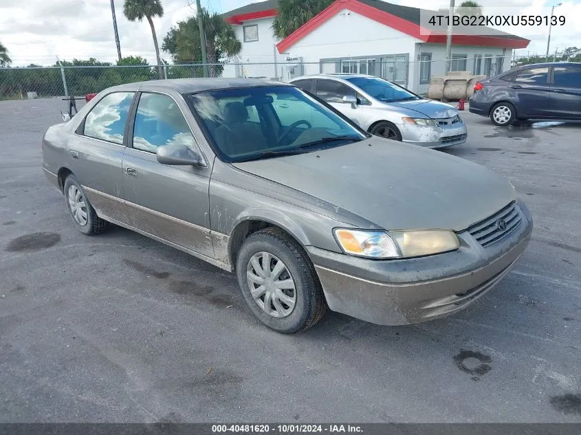 1999 Toyota Camry Le VIN: 4T1BG22K0XU559139 Lot: 40481620