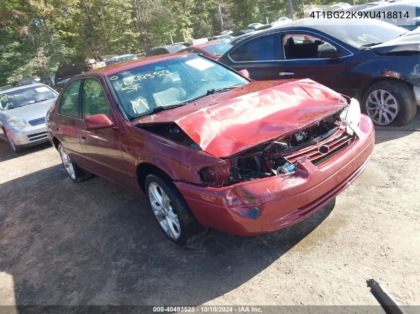 1999 Toyota Camry Le VIN: 4T1BG22K9XU418814 Lot: 40493523