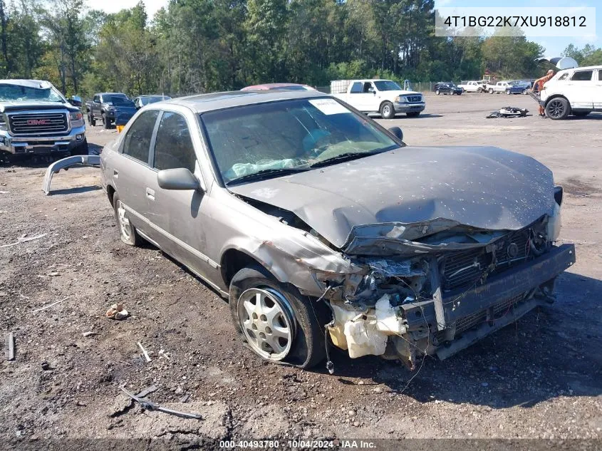 1999 Toyota Camry Le VIN: 4T1BG22K7XU918812 Lot: 40493780