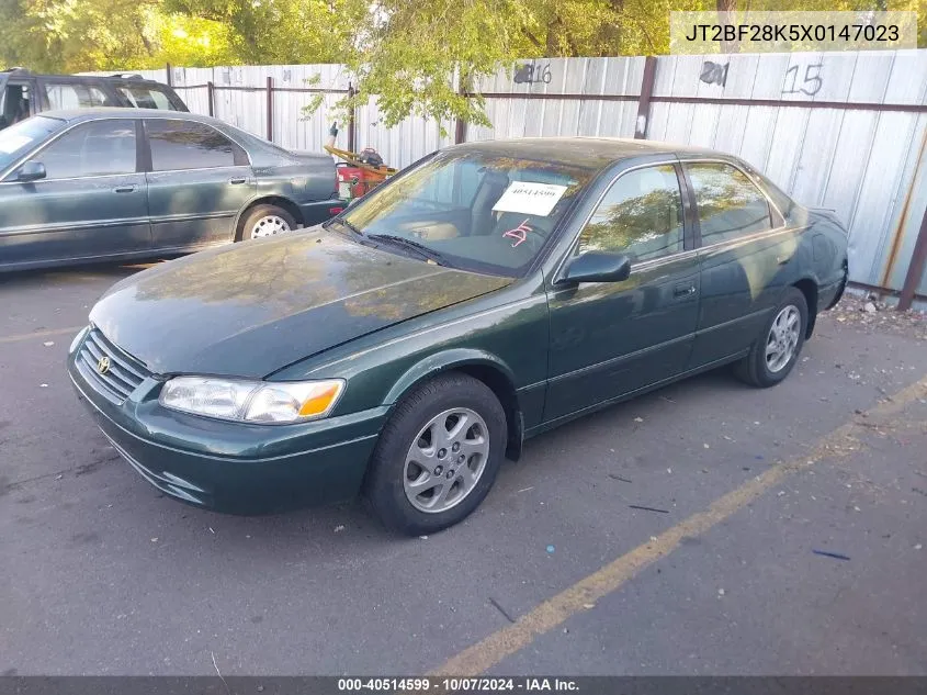 1999 Toyota Camry Xle V6 VIN: JT2BF28K5X0147023 Lot: 40514599