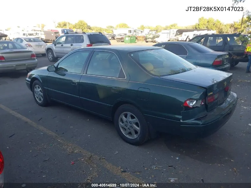 1999 Toyota Camry Xle V6 VIN: JT2BF28K5X0147023 Lot: 40514599