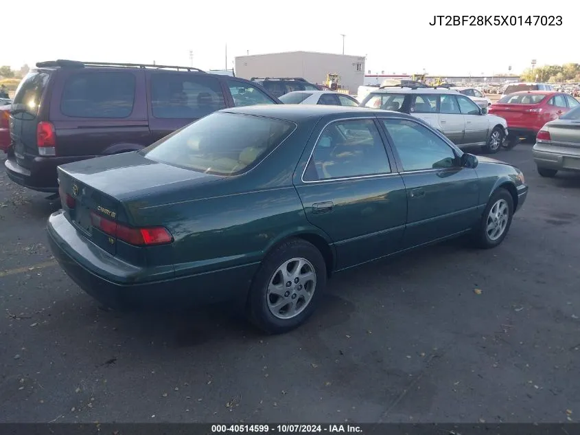 1999 Toyota Camry Xle V6 VIN: JT2BF28K5X0147023 Lot: 40514599