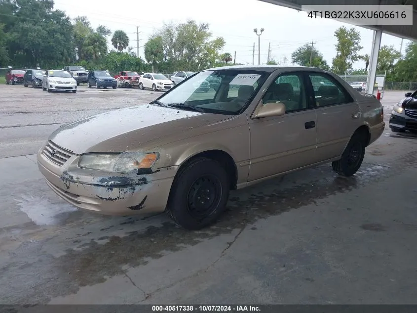 1999 Toyota Camry Ce/Le/Xle VIN: 4T1BG22K3XU606616 Lot: 40517338