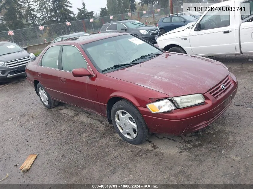 1999 Toyota Camry Le V6 VIN: 4T1BF22K4XU083741 Lot: 40519701