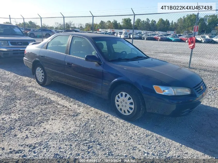 1999 Toyota Camry Ce VIN: 4T1BG22K4XU457438 Lot: 40555537