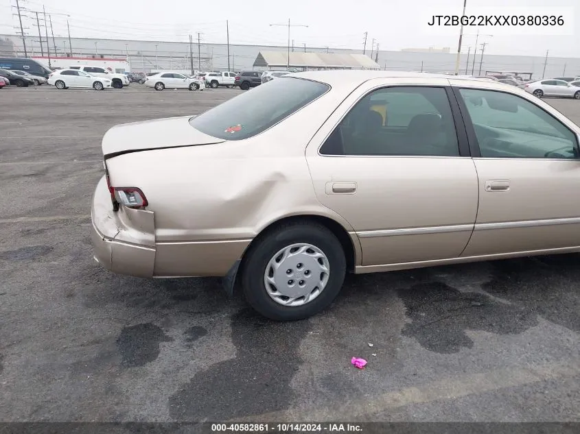 1999 Toyota Camry Le/Xle VIN: JT2BG22KXX0380336 Lot: 40582861