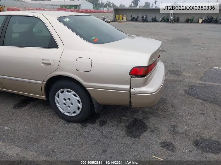 1999 Toyota Camry Le/Xle VIN: JT2BG22KXX0380336 Lot: 40582861