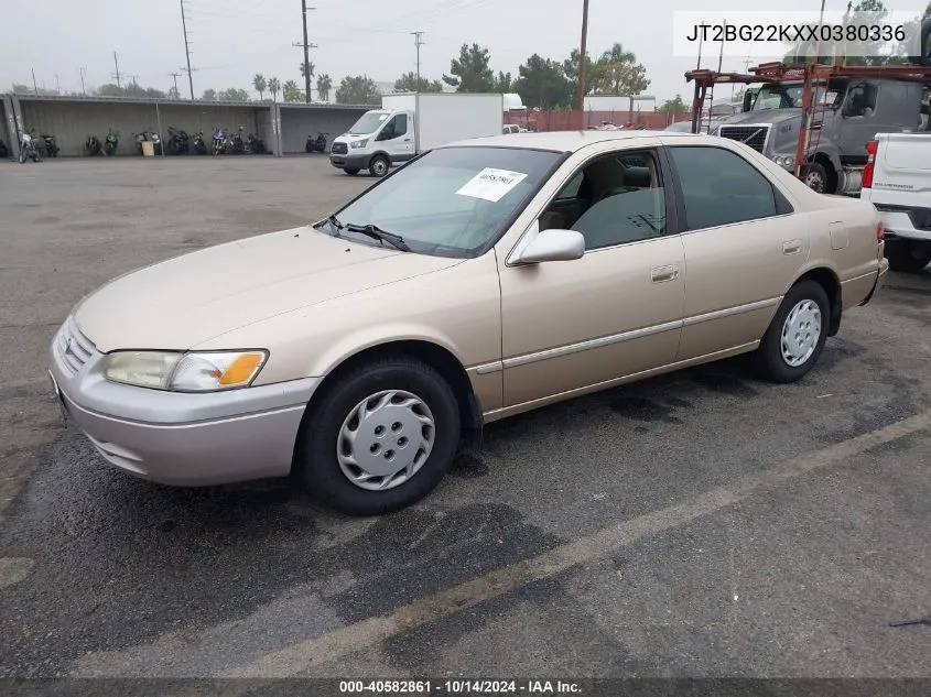 1999 Toyota Camry Le/Xle VIN: JT2BG22KXX0380336 Lot: 40582861