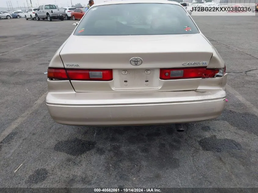 1999 Toyota Camry Le/Xle VIN: JT2BG22KXX0380336 Lot: 40582861