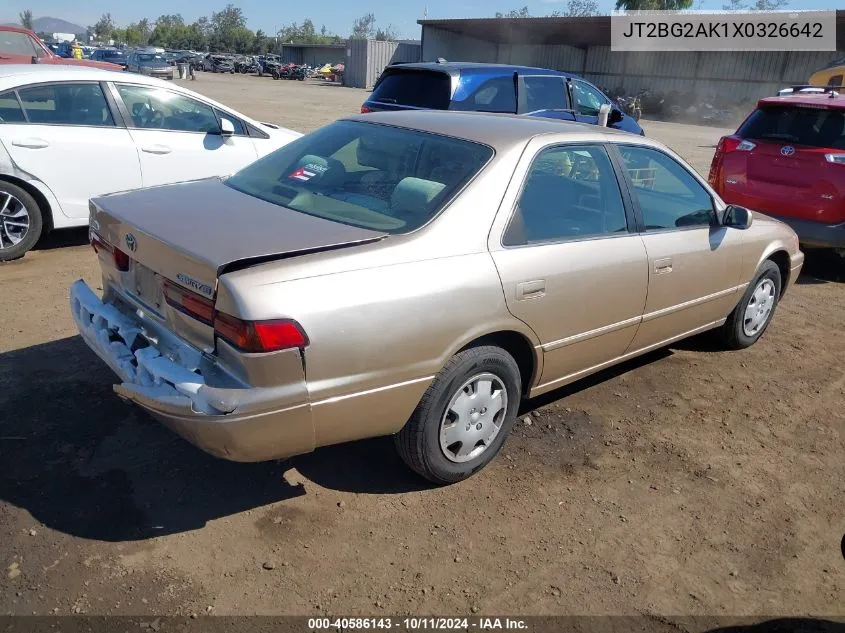 1999 Toyota Camry Le VIN: JT2BG2AK1X0326642 Lot: 40586143