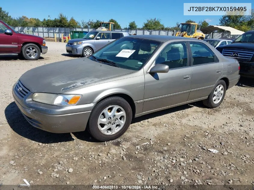 1999 Toyota Camry Le V6 VIN: JT2BF28K7X0159495 Lot: 40602813