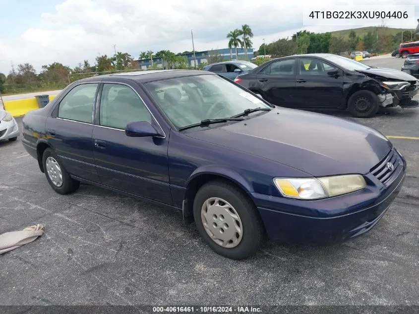 1999 Toyota Camry Le VIN: 4T1BG22K3XU904406 Lot: 40616461