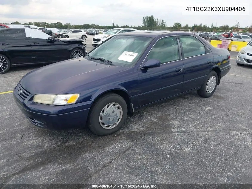 1999 Toyota Camry Le VIN: 4T1BG22K3XU904406 Lot: 40616461