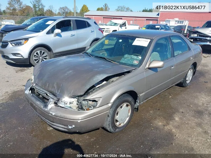 1999 Toyota Camry Ce VIN: 4T1BG22K1XU586477 Lot: 40627734