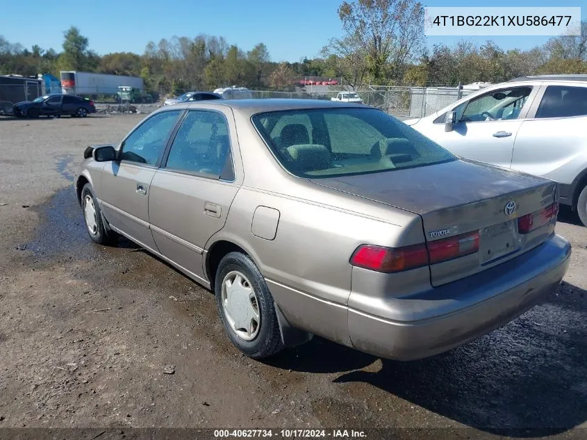 1999 Toyota Camry Ce VIN: 4T1BG22K1XU586477 Lot: 40627734