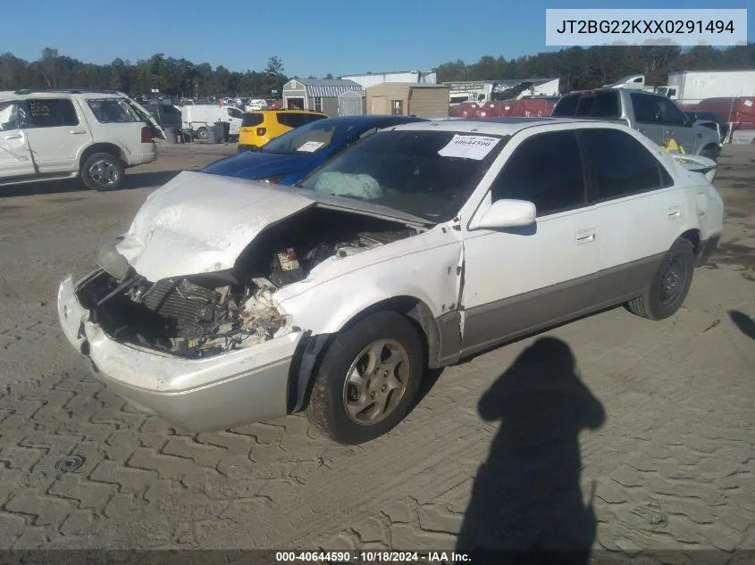 1999 Toyota Camry Le VIN: JT2BG22KXX0291494 Lot: 40644590