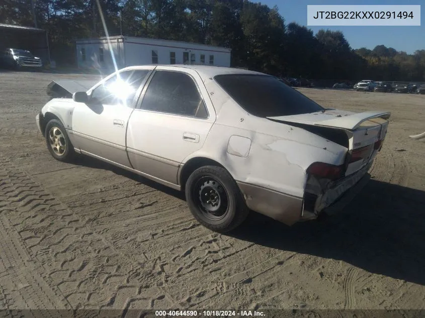 1999 Toyota Camry Le VIN: JT2BG22KXX0291494 Lot: 40644590