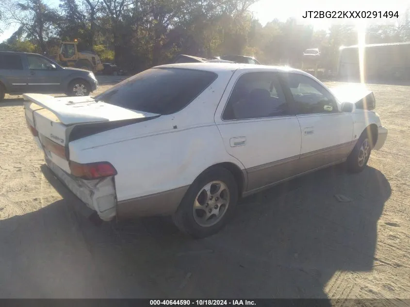 1999 Toyota Camry Le VIN: JT2BG22KXX0291494 Lot: 40644590