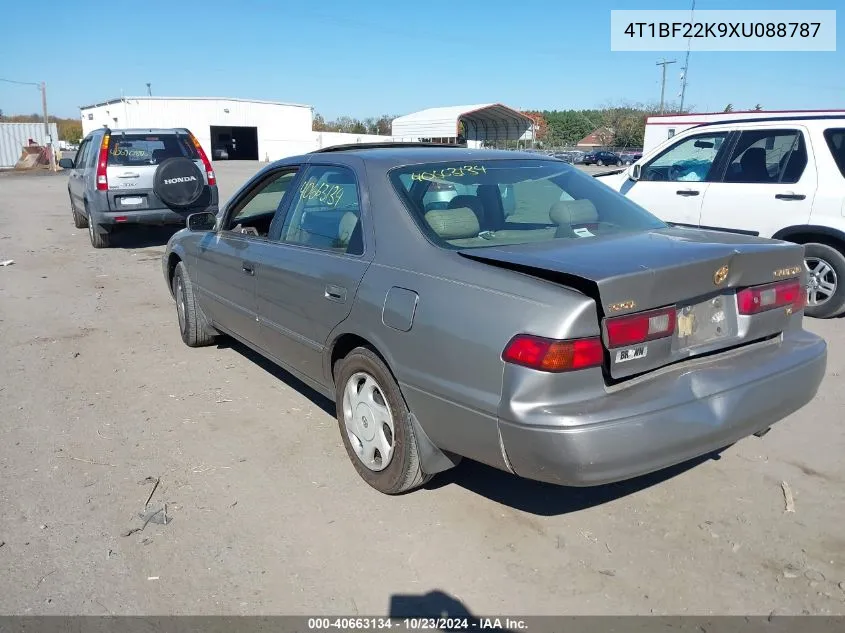 1999 Toyota Camry Le V6 VIN: 4T1BF22K9XU088787 Lot: 40663134